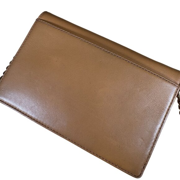 Michael Michael Kors Lana Leather Wallet Clutch Crossbody Bag in Khaki Tan - Picture 14 of 14